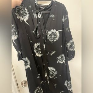 Express long sleeve dandelion dress